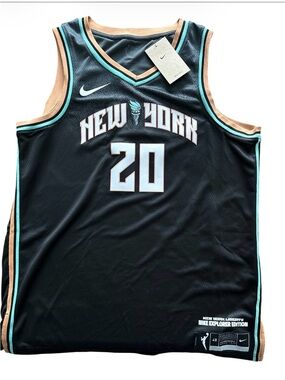 🆕  New York Liberty Sabrina Ionescu Nike Black Explorer Edition Victory Jersey